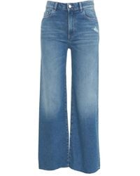 ICON DENIM - Jeans A Gamba Ampia Con Effetto Vissuto - Lyst