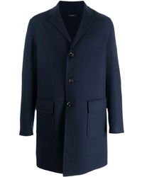 Colombo - Notched-collar Single-breasted Coat - Lyst