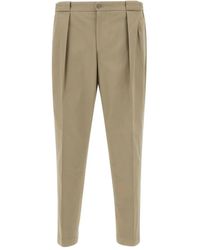 Briglia 1949 - Pleated Cotton-Blend Trousers - Lyst
