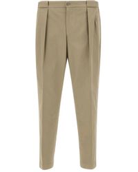Briglia 1949 - Pleated Cotton-Blend Trousers - Lyst