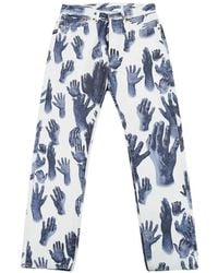 DENIM TEARS - X Levi's 501 Hands-Print Jeans - Lyst