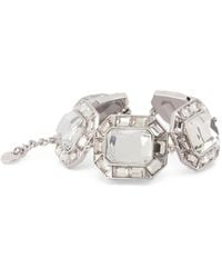 Self-Portrait - Crystal-Embellished Chain Bracelet - Lyst