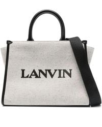 Lanvin - Shopper Mit Logo-Prägung - Lyst