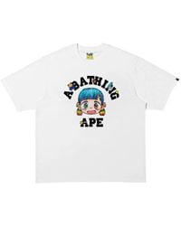 A Bathing Ape - X Mr. College Relaxed-Fit T-Shirt - Lyst