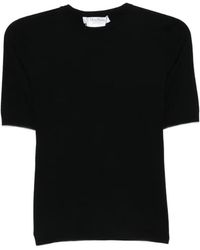 Max Mara - Mxsottano Negro Viscosa Poli Top - Lyst