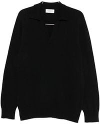 Laneus - Fine-Knit Long-Sleeve Sweater - Lyst