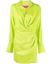 GAUGE81 - Naha Draped Mini Shirt Dress - Lyst