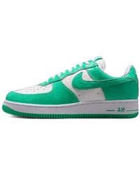 Nike - Air Force 1 Crackled-Effect Sneakers - Lyst