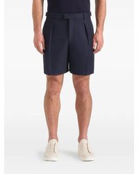 Manière De Voir - Marin Pleated Twill Shorts - Lyst
