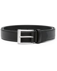 Canali - Leather Buckle Belt - Lyst