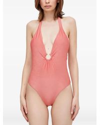 Guess - Maillot De Bain Dos Nu À Détail D'Anneau - Lyst