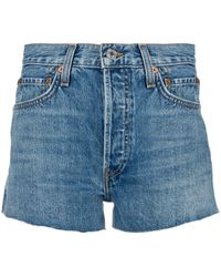 RE/DONE ハイライズ デニム ショートパンツ - ブルー