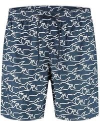Paul & Shark - Shark-Print Swim Shorts - Lyst