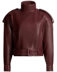 DUCIE - Serpa Grained-Leather Jacket - Lyst
