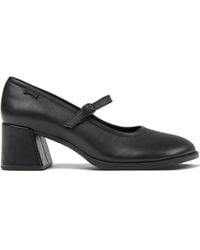 Camper - Leather Block-Heel Mary Jane Shoes - Lyst
