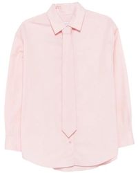 Manuel Ritz - Tie-Detail Long-Sleeve Shirt - Lyst