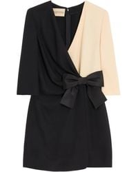 Valentino Garavani - Vestido midi con detalle de lazo - Lyst
