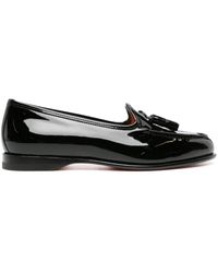 Santoni - Andrea Patent-leather Loafers - Lyst