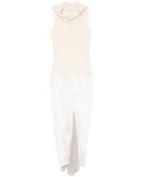 Rick Owens - Asymmetric-Neck Midi Dress - Lyst