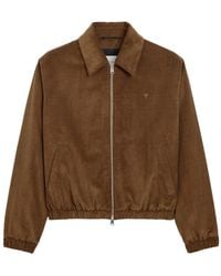 Ami Paris - Corduroy Cotton Padded Jacket With Ami De Coeur - Lyst