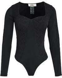 Amir Slama - Panelled Lace Bodysuit - Lyst