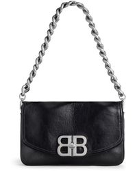 Balenciaga - Bb Soft Leather Shoulder Bag - Lyst