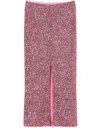 Twinset - Sequin-Embellished Split Maxi Skirt - Lyst