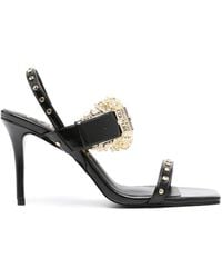 Versace - Emily 85mm Studded Slingback Sandals - Lyst