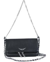 Zadig & Voltaire - Bolso de hombro de piel - Lyst