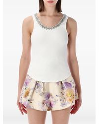 Zimmermann - Embellished Sleeveless Tank Top - Lyst