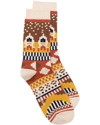 Henrik Vibskov - Geometric-Pattern Knitted Socks - Lyst