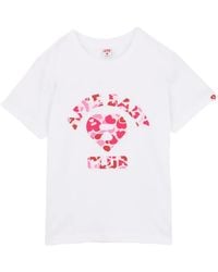 AAPE BY A BATHING AP - Logo-Print Cotton T-Shirt - Lyst