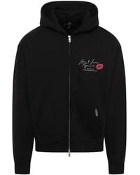 Represent - Logo-Print Zip-Up Hoodie - Lyst