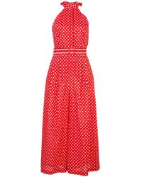 Zimmermann Zinnia ジャンプスーツ - レッド