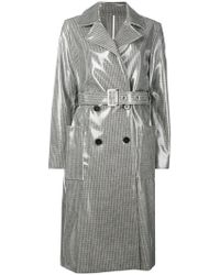 Calvin Klein Trench a scacchi - Nero