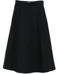 Barena - Falda plisada con detalle de botones - Lyst