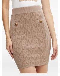 Marciano - Button-Detail Textured Midi Skirt - Lyst