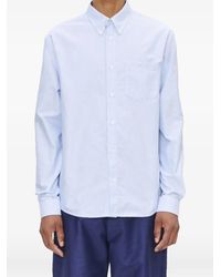 A.P.C. - Gestreept Overhemd Met Zak - Lyst