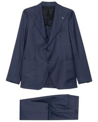 Tagliatore - Peak-Lapel Single-Breasted Suit - Lyst