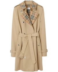 Burberry - Montrose Belted Cotton Trench Coat - Lyst