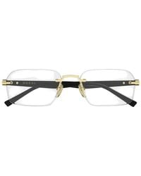 Gucci - Rahmenlose Brille Mit Eckigen Gläsern - Lyst