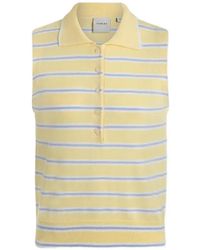 Varley - Rue Striped Polo Top - Lyst