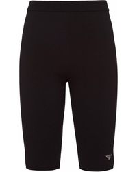 Prada - Pantalones cortos con placa del logo - Lyst