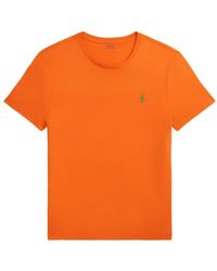 Polo Ralph Lauren - T-Shirt Mit Logo-Stickerei - Lyst