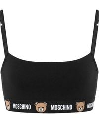 Moschino - Katoenen Bh Met Teddy-Print - Lyst