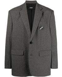we11done - Notched-Lapels Single-Breasted Blazer - Lyst
