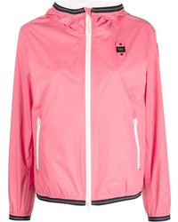 Blauer - Logo-Patch Bomber Jacket - Lyst