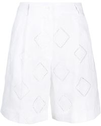Kiton - Perforated-Detailed Shorts - Lyst
