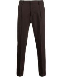 Briglia 1949 - Pleated Cropped Chino Trousers - Lyst