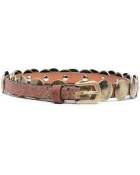 Golden Goose - Trinidad Studded Vintage Leather Belt - Lyst